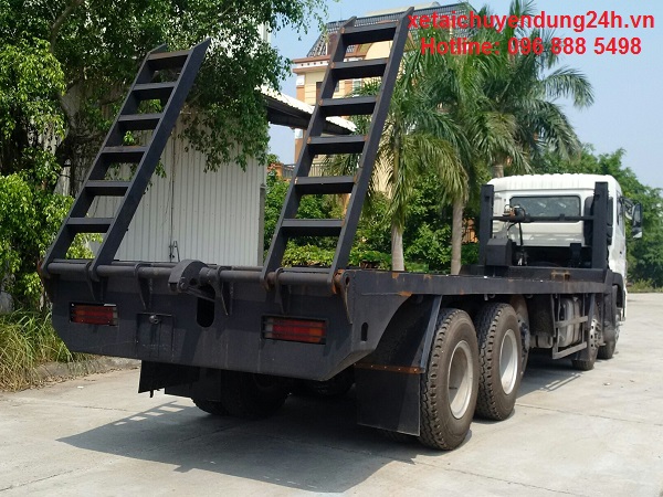 Xe nâng đầu chở máy công trình DONGFENG 5 chân Hoàng Huy nhập khẩu