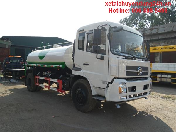 Xe xitec phun nước tưới rửa đường 9.5 khối Dongfeng nhập khẩu