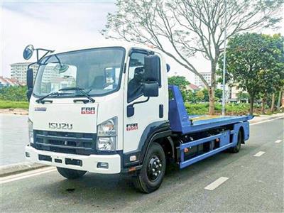 Xe cứu hộ giao thông 2 chức năng ISUZU FRR650 sàn trượt kéo chở xe