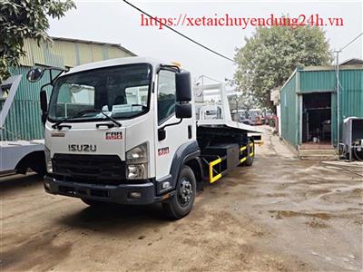 Xe cứu hộ giao thông 2 chức năng ISUZU FRR650 sàn trượt kéo chở xe MODEL 2026